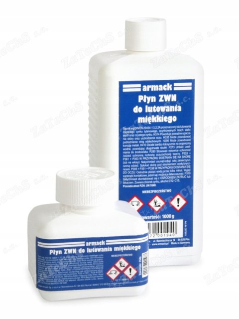 Płyn ZWN do lutowania miękkiego 0,25L ARMACK Płyn ZWN do lutowania miękkiego 0,25L ARMACK