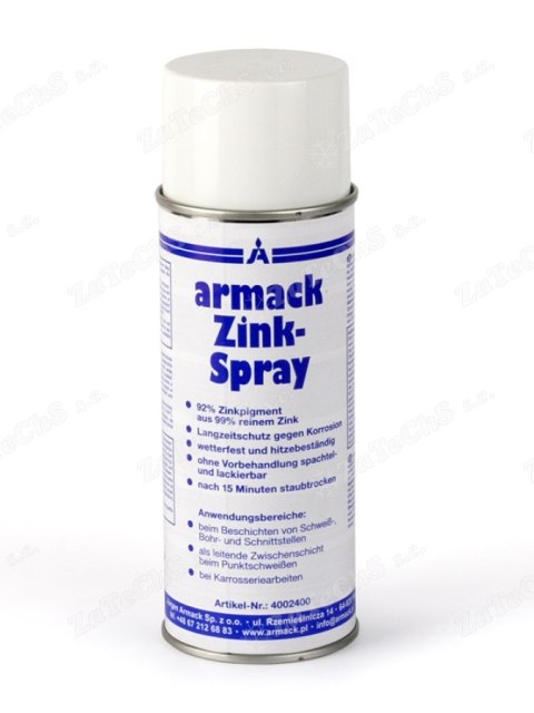 Cynk w aerozolu SPRAY jasny pojemnik 400 ML ARMACK Cynk w aerozolu SPRAY jasny pojemnik 400 ML ARMACK