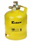 Gaslow 2,7kg kompaktowa butla gazowa do napełniania LPG zawór DUO kamper