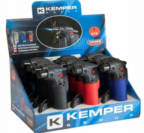 Mini palnik KEMPER 1048E zapalniczka żarowa nabój gazowy Elico 300ml zestaw
