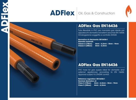 Wąż gazowy do propan butan ADFlex 6,3mm 10bar na metry
