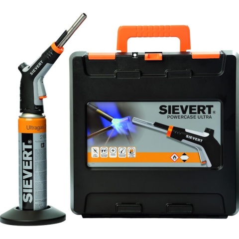 SIEVERT walizka zestaw palnik Powerjet + kartusz Ultragas 210g gwint 7/16"