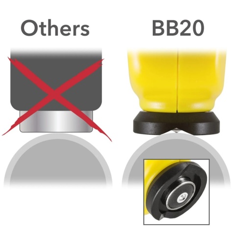 TROTEC BB20 Miernik grubości powłoki lakieru 0-1250µm Stal Aluminium USB