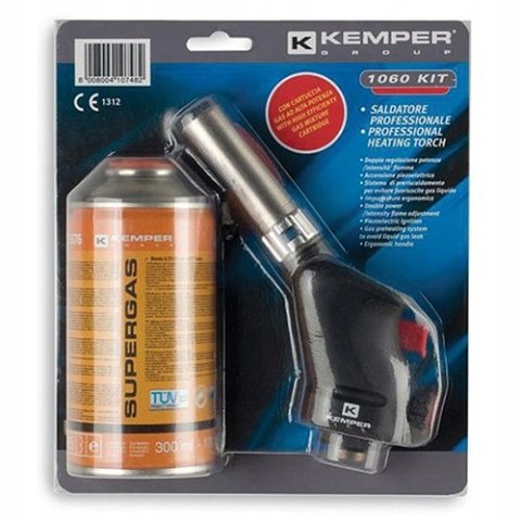 Palniki gazowy Lampa KEMPER 1060KIT gwint z wkładem SUPERGAS 7/16 " Palniki gazowy Lampa KEMPER 1060KIT gwint z wkładem SUPERGAS 7/16 "