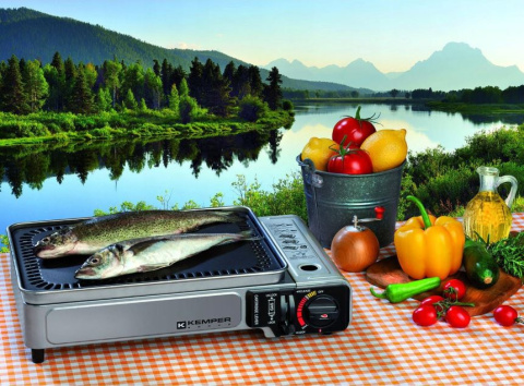 SMART PLANCHA - GRILL turystyczny z płytą żeliwną - KEMPER 104998 - 2,8kW - 203g/h SMART PLANCHA - GRILL turystyczny z płytą żeliwną - KEMPER 104998 - 2,8kW - 203g/h
