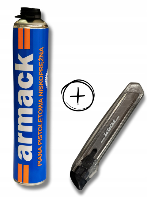 Piana montażowa Armack 750 ml -10*C GRATISY! Nawet 45 litrów gotowej piany! Piana montażowa Armack 750 ml -10*C GRATISY! Nawet 45 litrów gotowej piany!